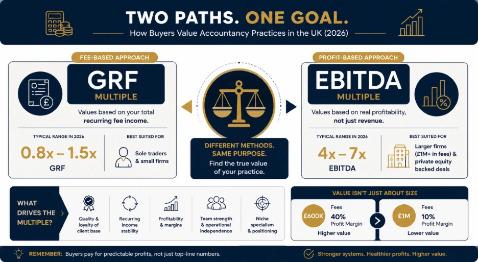 Two Valuation Methods GRF vs EBITDA